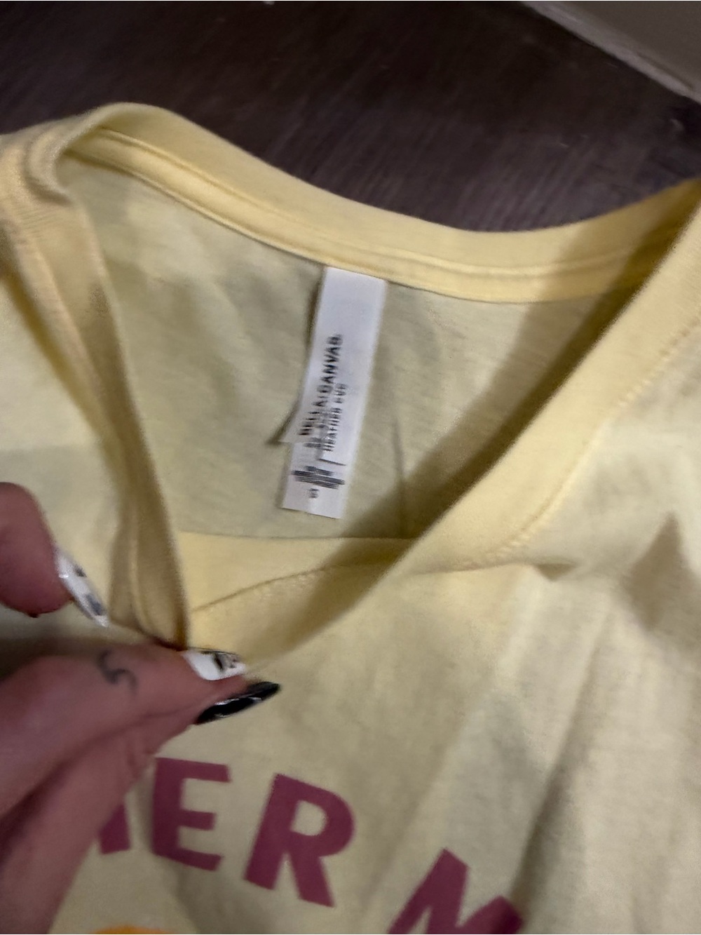 Summer Moon Coffee Graphic Tank Tops - yellow & gray- small - Picture 4 of 4